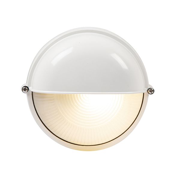 Eurolux - White Round Small Eyelid Bulkhead 60W