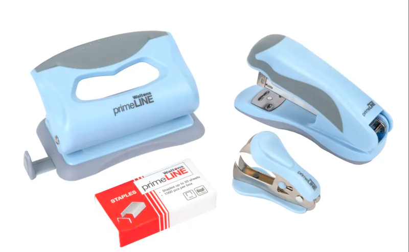 Stapler &amp; Punch Set - Pastel Blue image