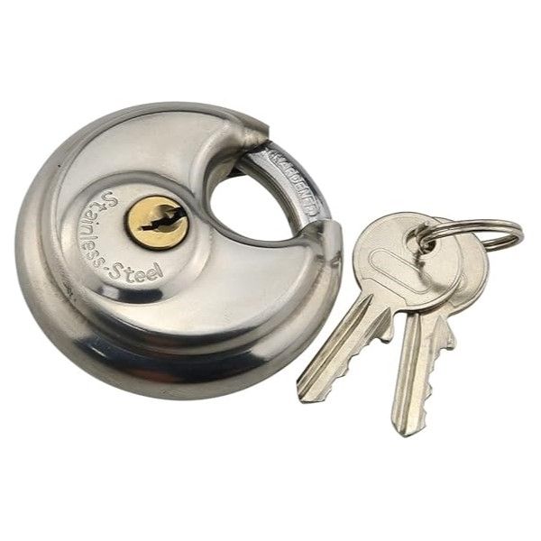 Disk Padlock Type with 2 Keys - 70mm Pad Lock
