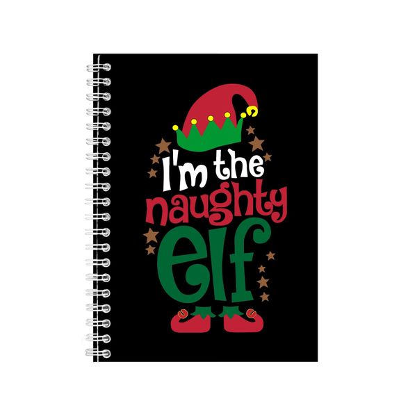 Naughty Elf Notebook Christmas Gift Idea Writing Book Notepad Pad 47