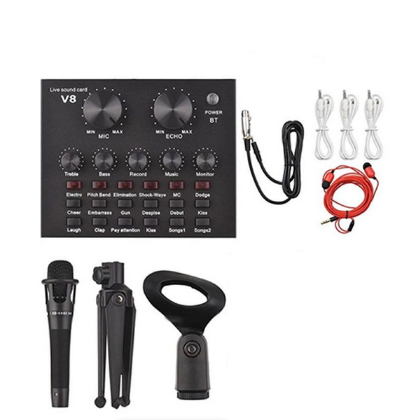 V8 Live Sound Card With Mic