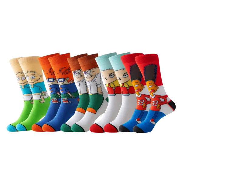 5 Pairs of Funky Socks For Boys And Men