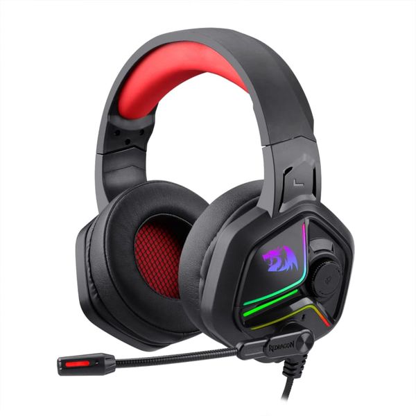 Redragon Over-Ear AJAX Aux|USB Gaming Headset - Black