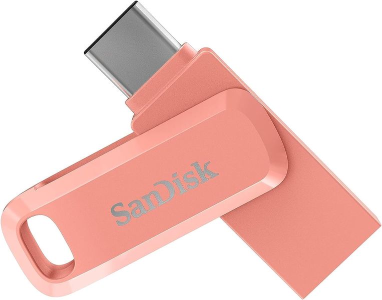 SanDisk Ultra Dual Drive Go USB Type-C Flash Drive 64GB - Peach Amber