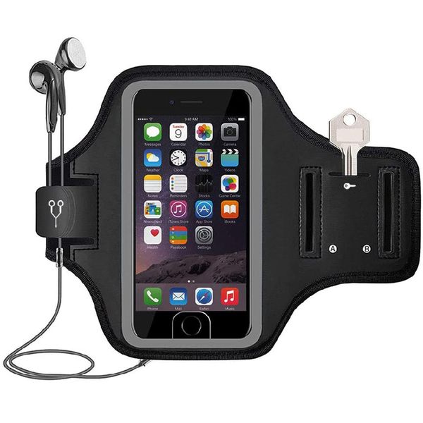 Night-Running Armband | Sweatproof &amp; Rain-Resistant | Card Storage Pocket