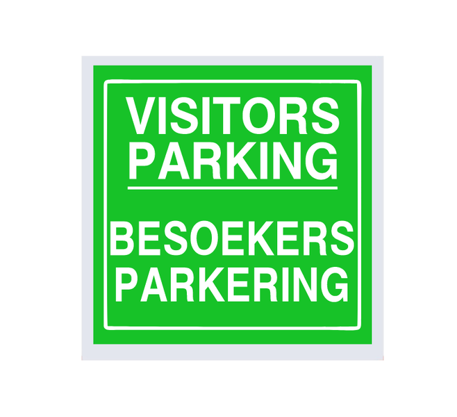 Visitors Parking ABS Sign Board