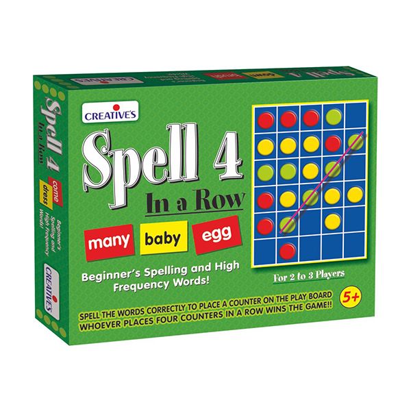 Spell 4 in a Row (Improve Spelling and Vocabulary with this fun game)