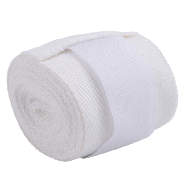1 Pc 2.5M Eslatic Cotton Sports Strap Boxing Bandage Wraps White