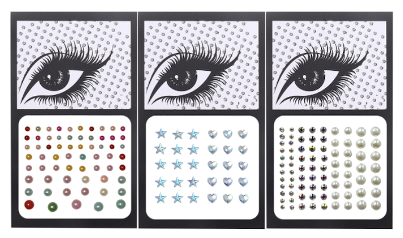 Multicolour Body &amp; Face Art Gems Jewels Rhinestone Stickers Self Adhesive