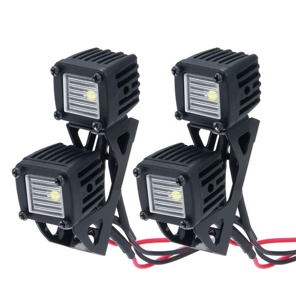 Modified Headlight Spotlights for SCX10 TRX6 1/10 RC Car, D