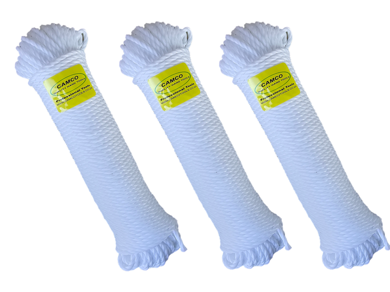 Camco White Nylon Wash Line - 30 Meter - Pack of 3