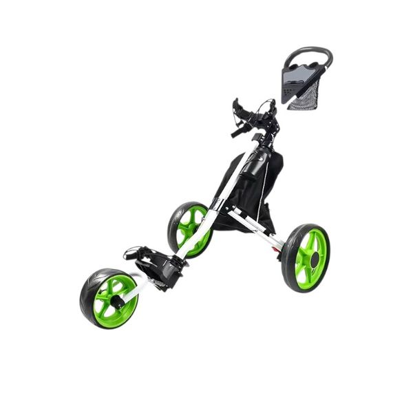 3-Wheel Golf Cart, Foldable Golf Bag Cart