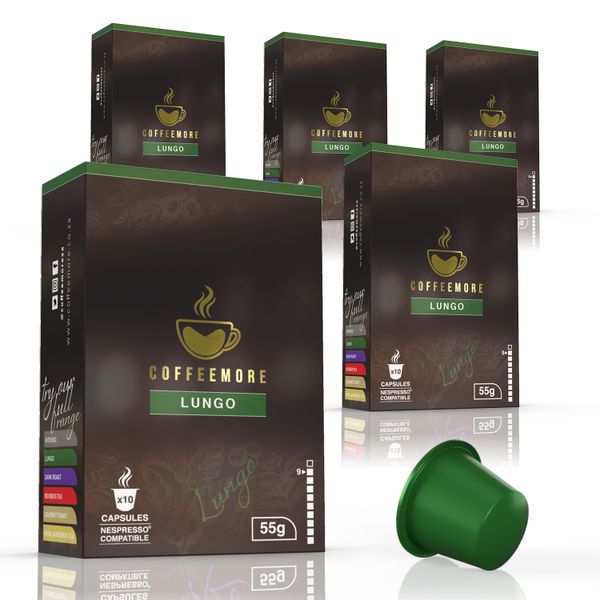 Coffeemore Nespresso Compatible Coffee Capsules - 80 x Mix Capsules