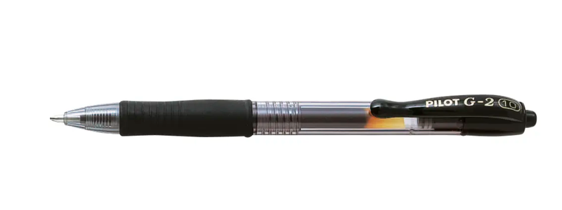 Pilot -Retractable Gel Ballpoint Pen 1.0mm - Black x 2
