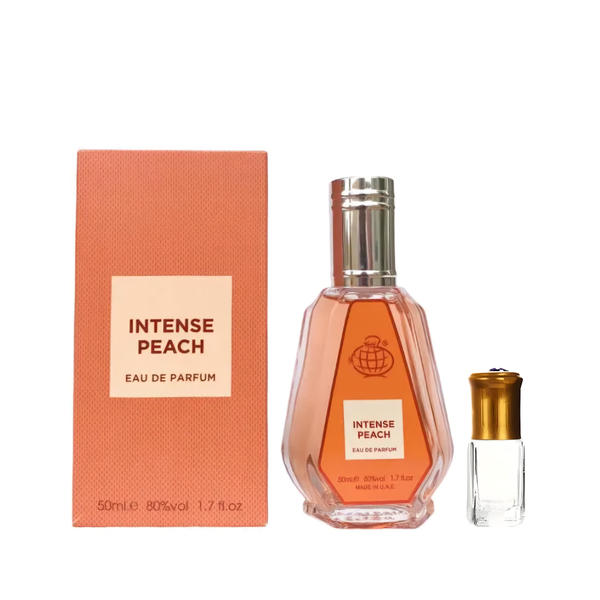 Intense Peach by Fragrance World 50ml EDP + Perfume Oil