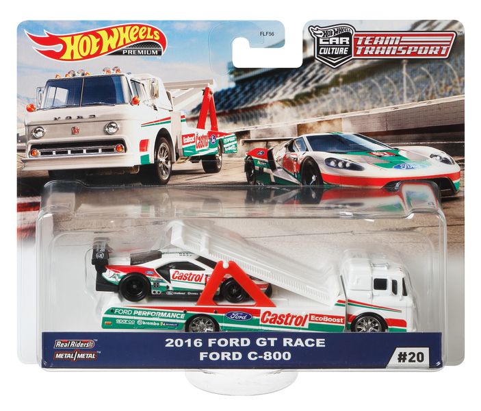 Hot Wheels Team Transport - 2016 Ford GT Race Ford C-800