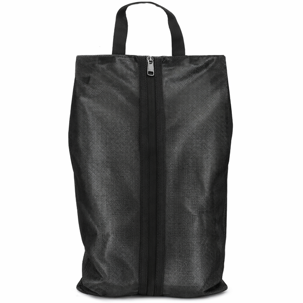 QYNIAL All Travel Shoe Bag - Water-Resistant, Odour-Resistant, Black 1-Pack