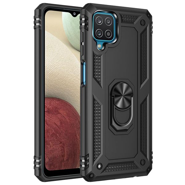 TUFF-LUV Rugged Armour Case for Samsung Galaxy A12 - Black