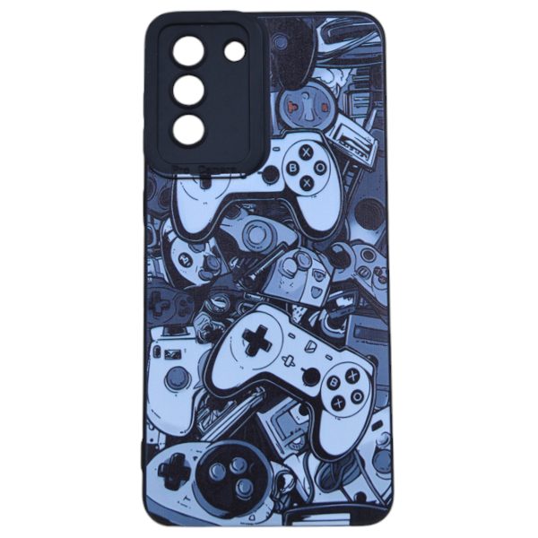 Game Controller Print Phone Case For Samsung Galaxy S21 Plus - Black