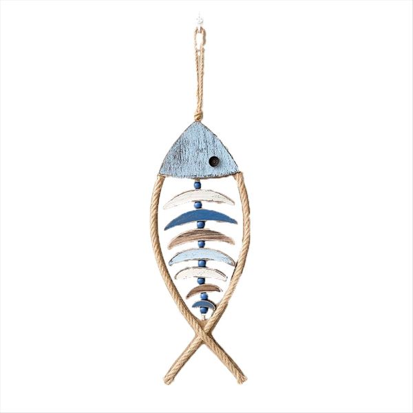 Wooden Fish Wall Decor Antique Nautical Fish Decoration B