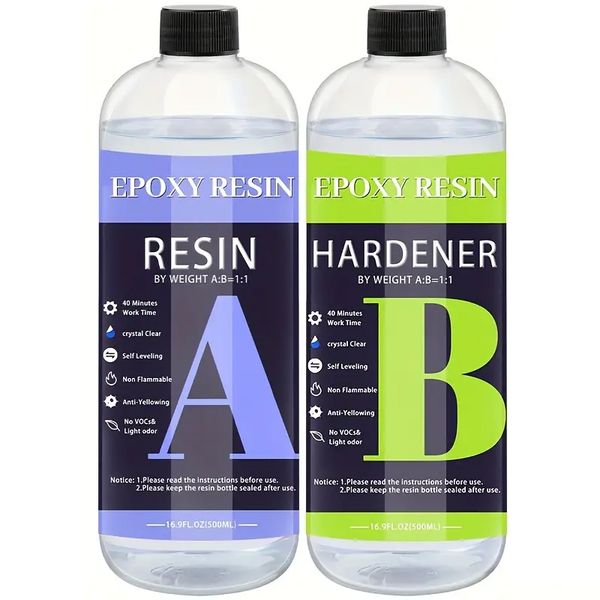 500ml Epoxy Resin A &amp; B Hardener (250ml + 250ml)
