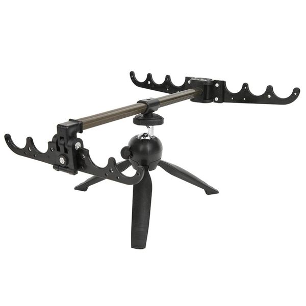 Camping Fishing Foldable Adjustable Rotatable Tripod Multi Rod Stand (28cm)