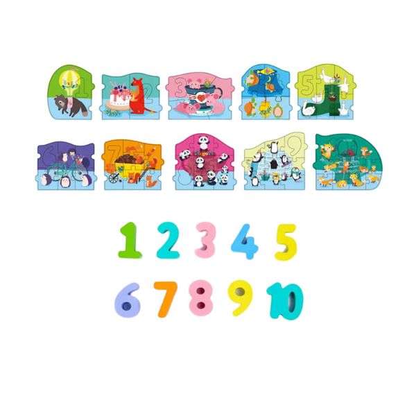 65 Piece 3D Puzzle Animal Alphanumeric Puzzle Chat