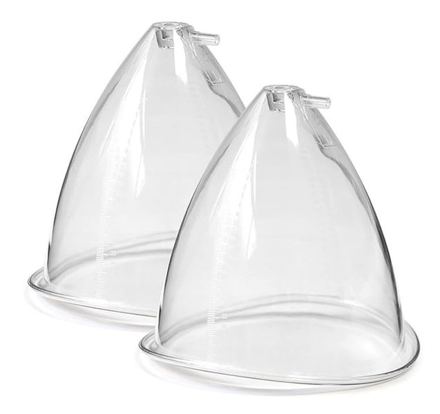 2 x Plastic Vacuum Therapy Suction Lift Cups for Vacuum Therapy Machine