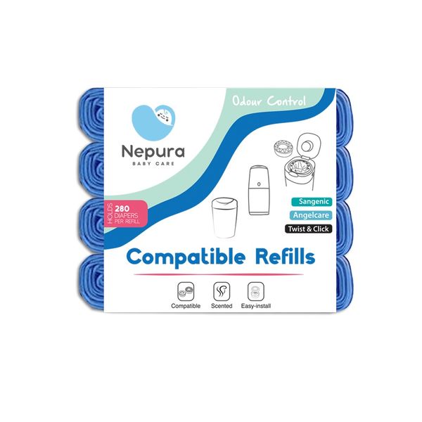 Angelcare &amp; Tommee Tippee Compatible Nappy Bin Eco-Refills