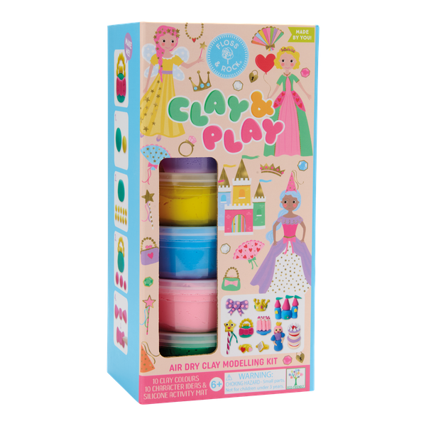 Floss &amp; Rock - Clay and Play Princess - 13 Pieces