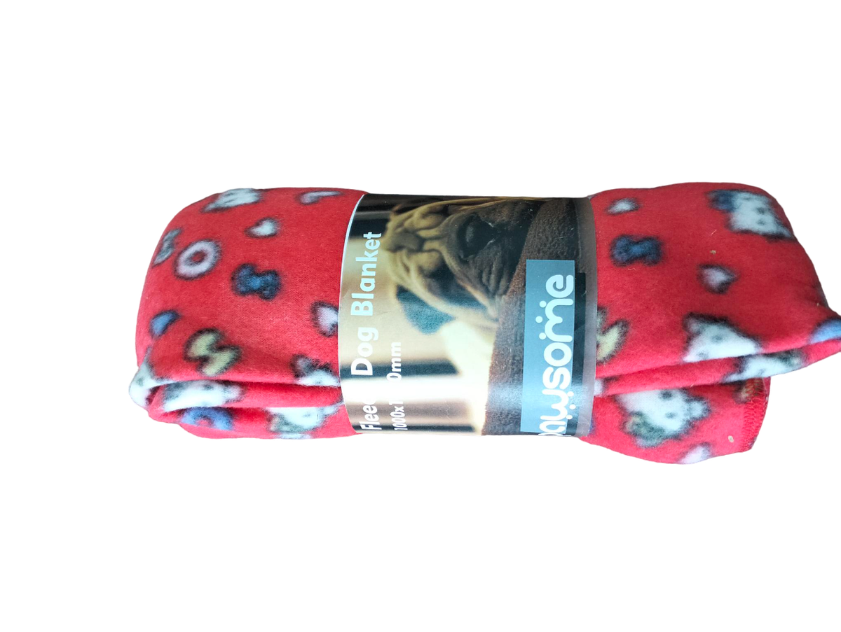 Dog fleece blanket 100cm x 150cm red hello kitty shop today get it