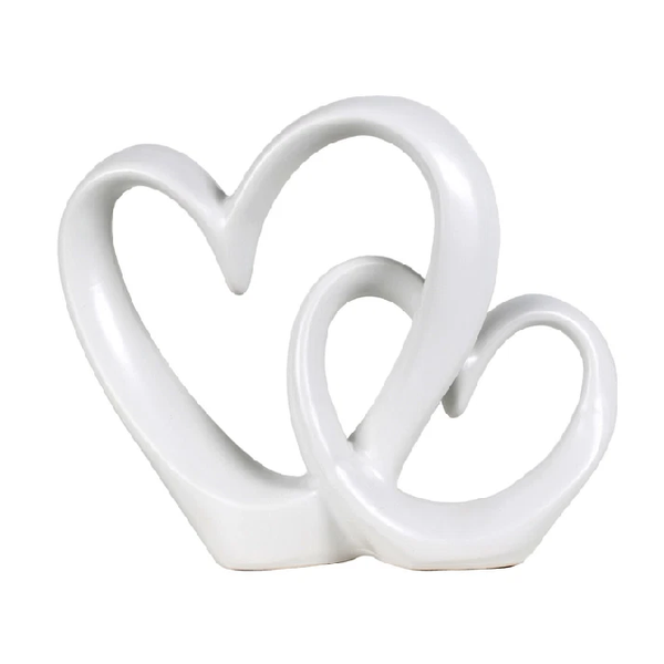 Mento Double Heart Sculpture