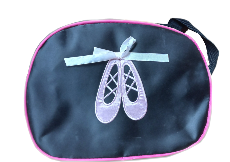 Black Satin Ballet Bag