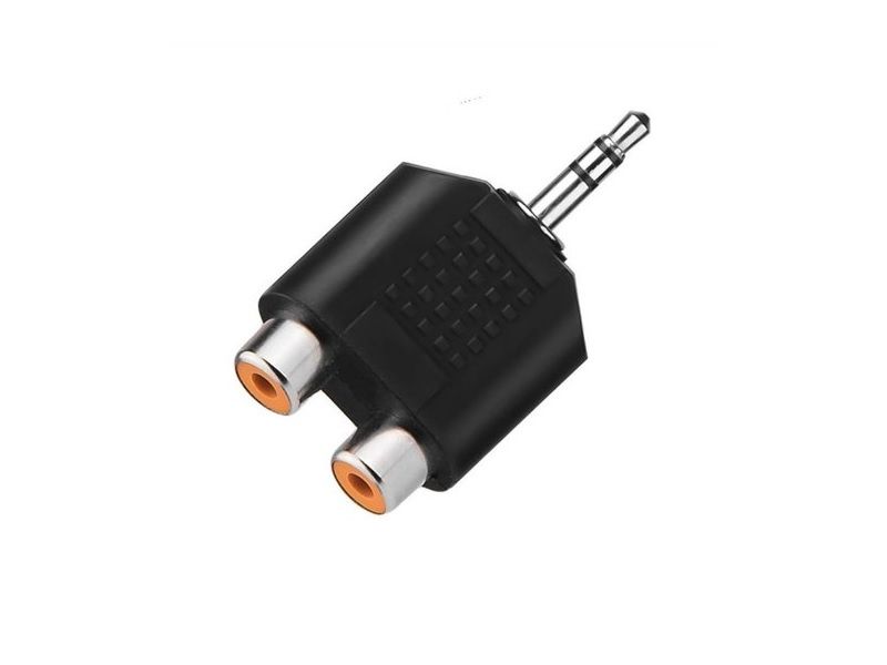 RCA Female to 3.5mm Aux Stereo Male Audio Jack Connector