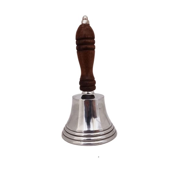 Aluminum Bell with Wooden Handle - Small