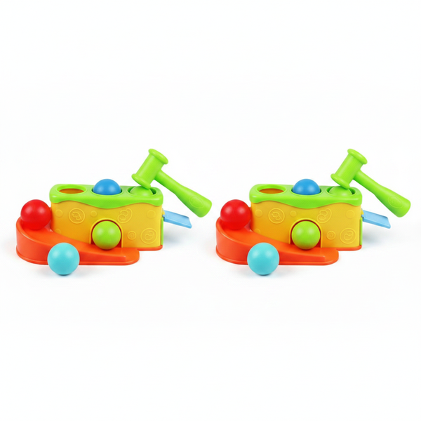 Edu Hammer Ball Toy for Toddlers - 17x14 cm Developmental Play - 2 Pack