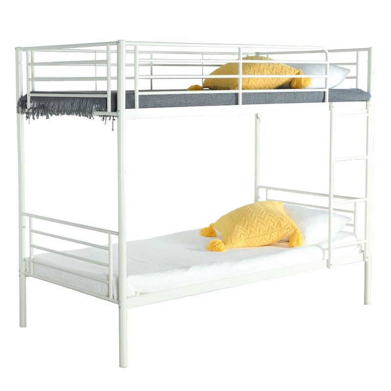 Hazlo Diana Single Over Metal Bunk Bed with Ladder White Shop Today
