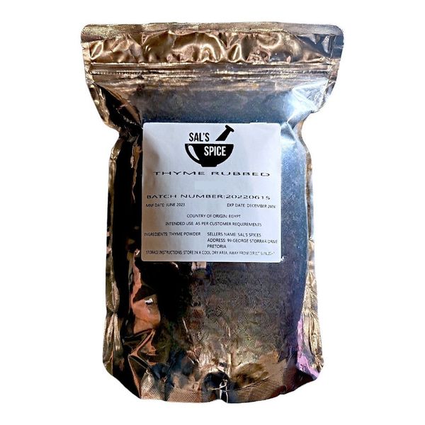 Sal's Spice Thyme Rubbed - 25kg