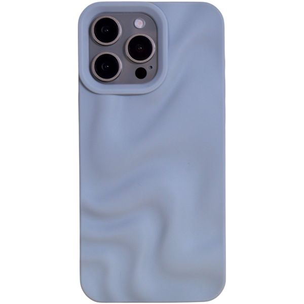 Wavy Textured Phone Case - Compatible with 15 Pro Max - Soft Pastel Mauve