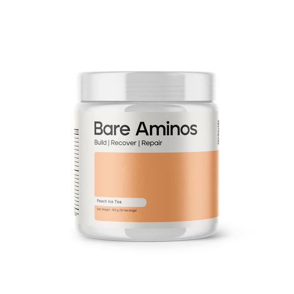 Bare Aminos: 9 Essential Aminos &amp; Leucine Enriched - Peach Ice Tea