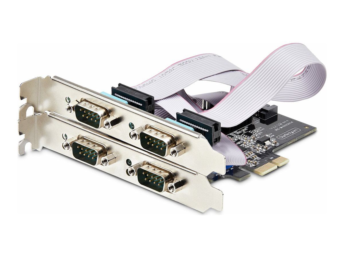 Matrix 4 Port DB9 (Male Serial) PCIe x1 Add-On Card
