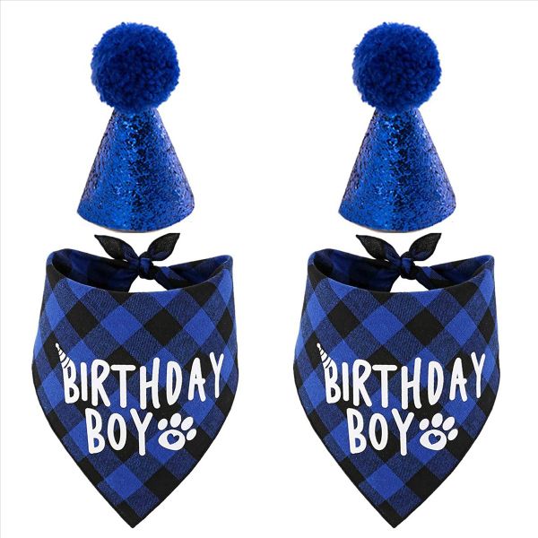 Dog Birthday Party Supplies Pet Birthday Hat And Birthday Bandana Set