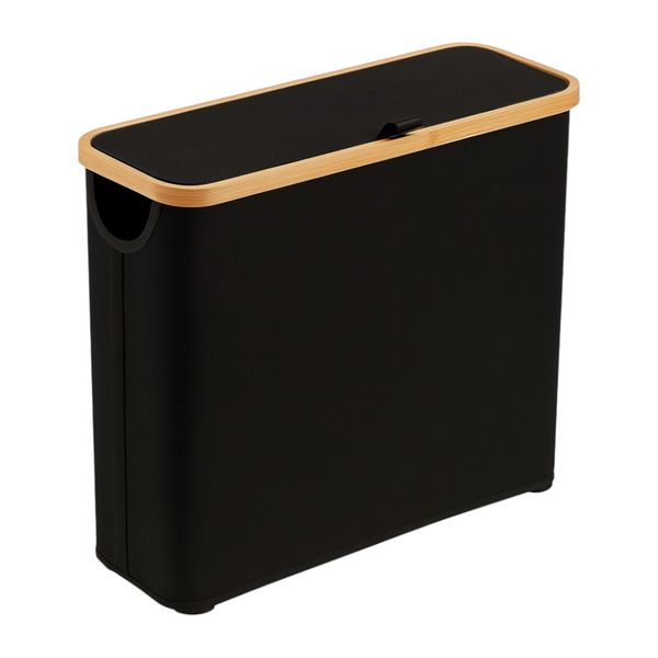 Minimalistic Foldable Bamboo Toiletpaper Storage Basket