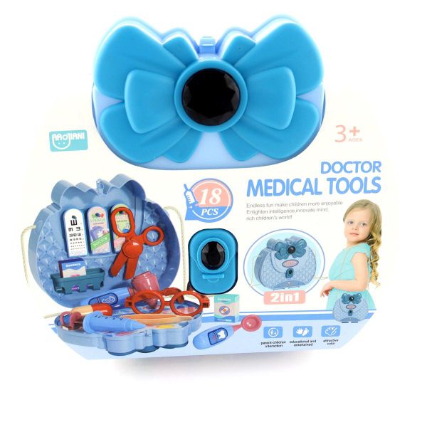 Kids Medical Tools Kit - Doctor Role Play Set 18-Piece