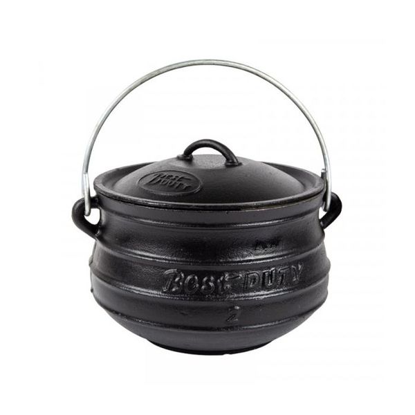 Bestduty Pot Flat Oil Cured C/I No.2 6.0l 6.0kg