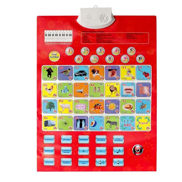 Kids Educational Electronic Alphabet and Numbers Wall Poster F61-103-3