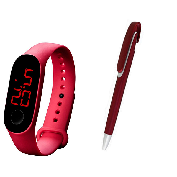 Thethi Led Watch Red Bundle - 214T
