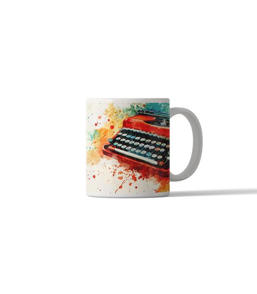 Retro Style Typewriter DSG 2 Printed Coffee Mug