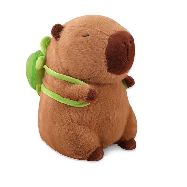 Capybara Plush Doll, 33 cm, Capybara with Turtle