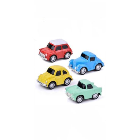 1:48 Metal Die-cast Classic Model Toy Car Set - Pull Back and Go